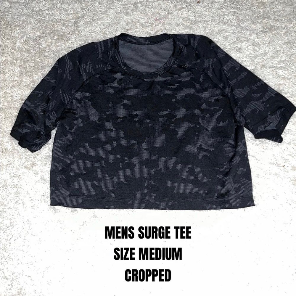 Lululemon cropped camo t shirt size medium
